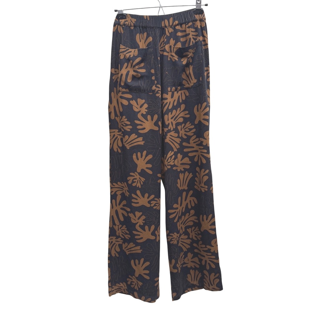 Truth by Republic Wide Leg Abstract Print Pants Brown Black Size Small High Rise - Picture 4 of 7